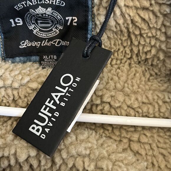 Buffalo David Bitton denim collared lined jacket Size XL New - Picture 9 of 13